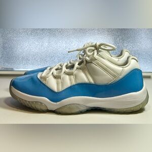 Blue and White Athletic Sneakers